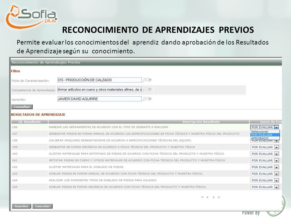RECONOCIMIENTO DE APRENDIZAJES PREVIOS