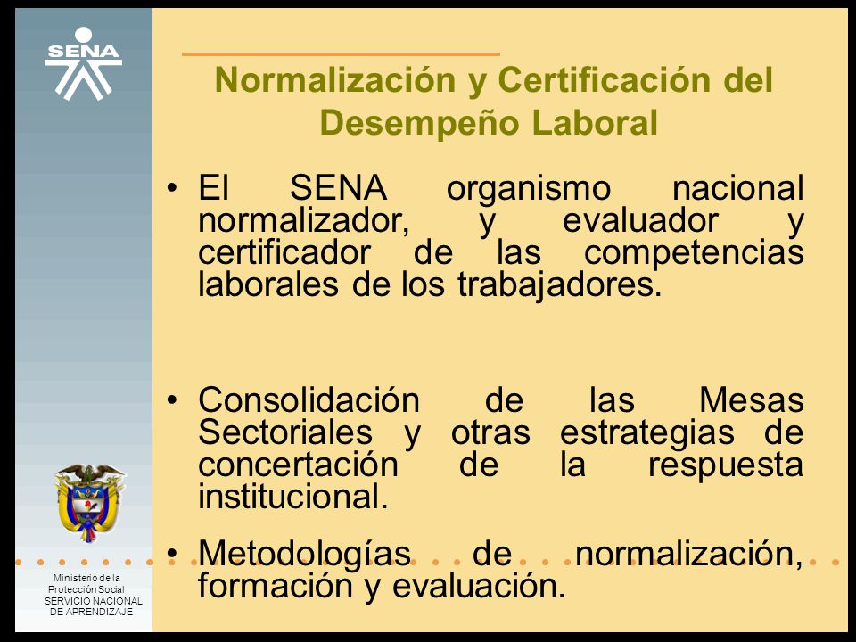 Normalización y Certificación del Desempeño Laboral
