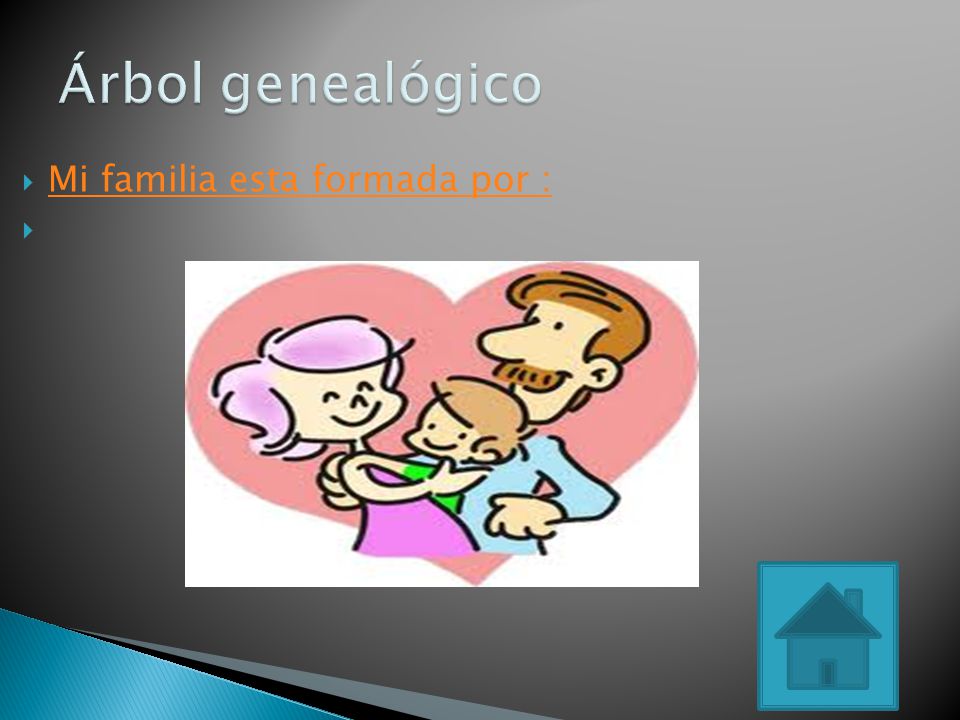 Árbol genealógico Mi familia esta formada por :