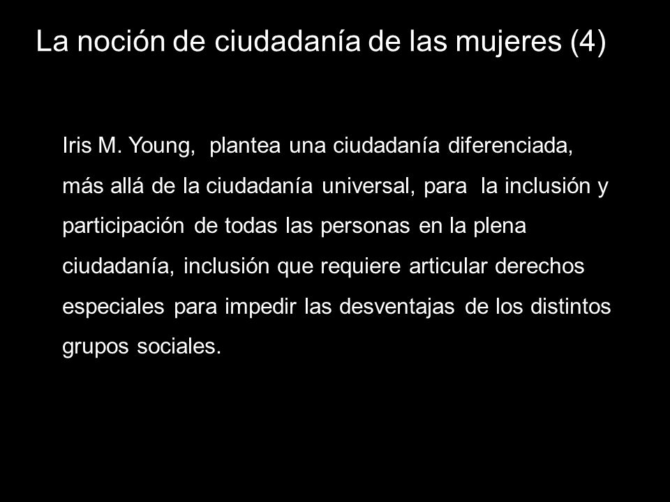 La noción de ciudadanía de las mujeres (4)