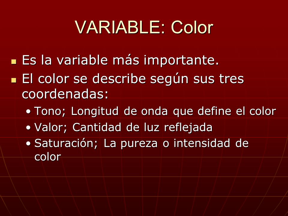 VARIABLE: Color Es la variable más importante.