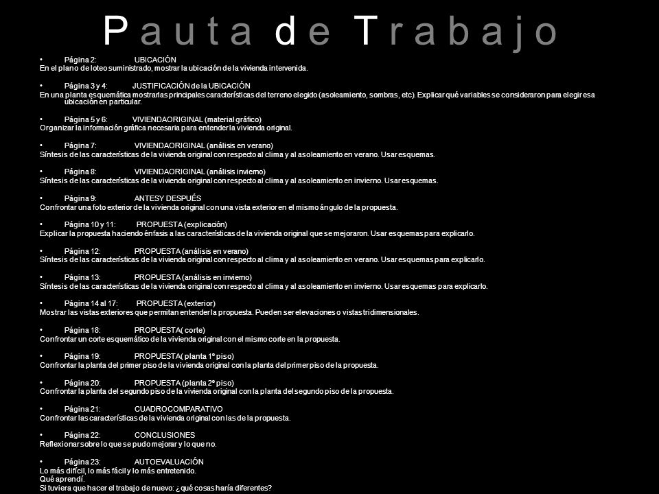 P a u t a d e T r a b a j o Página 2: UBICACIÓN