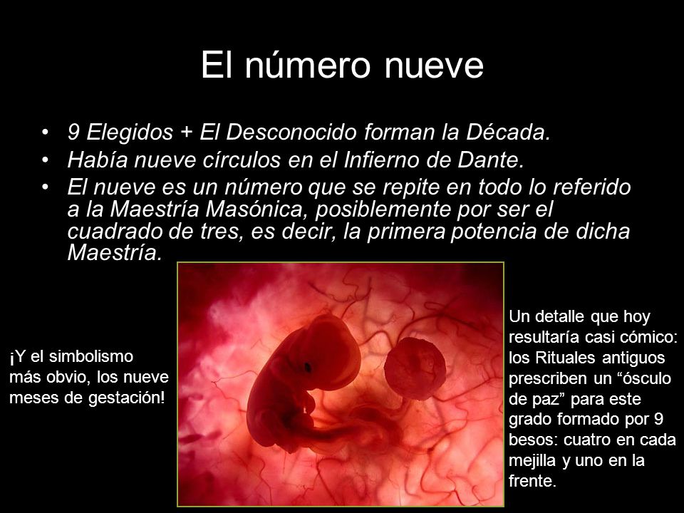 El número nueve 9 Elegidos + El Desconocido forman la Década.