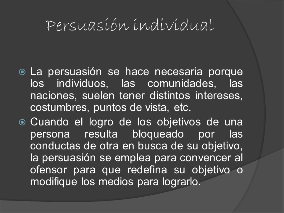 Persuasión individual