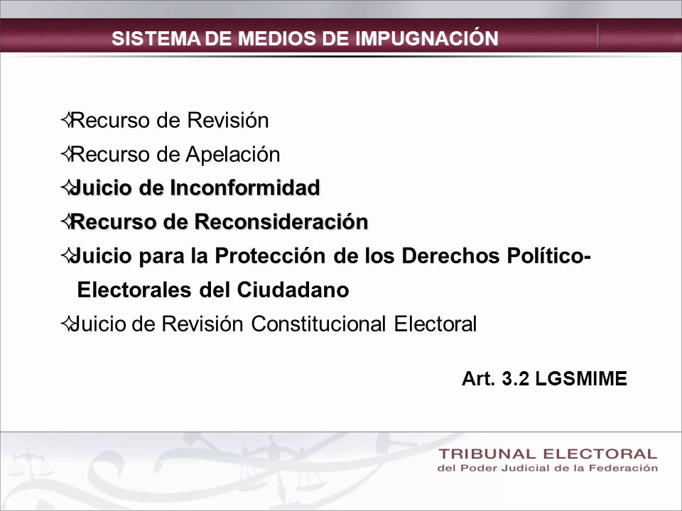 Juicio de Inconformidad Recurso de Reconsideración