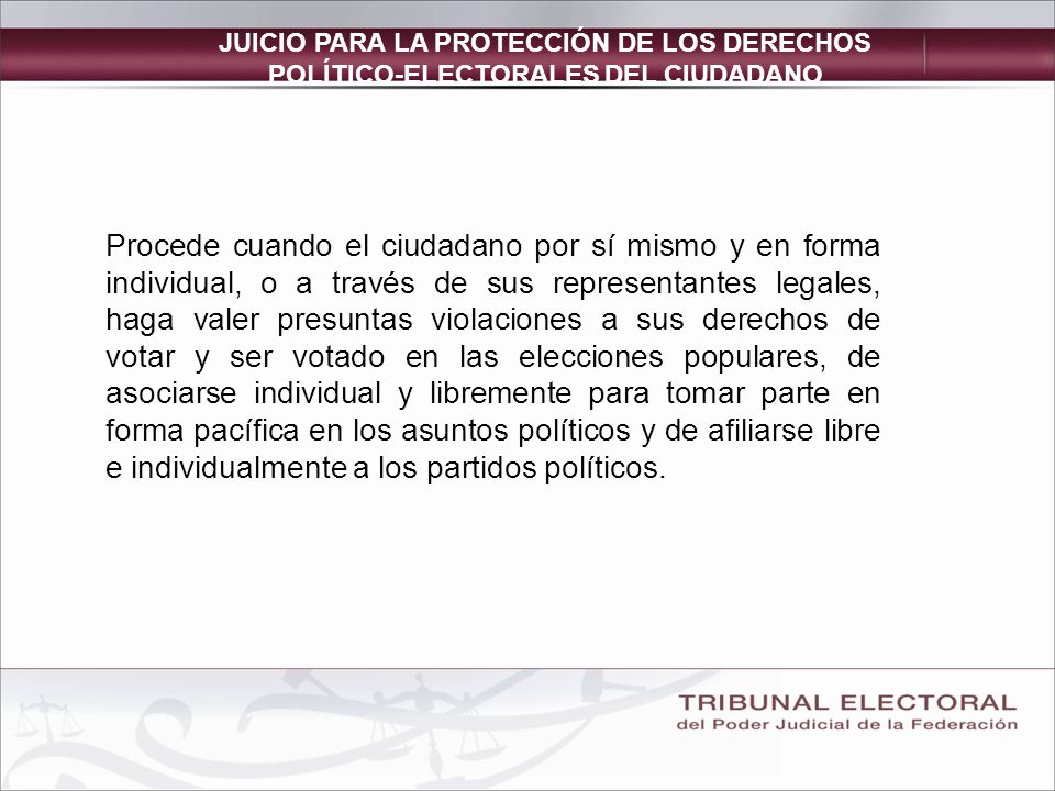 JUICIO PARA LA PROTECCIÓN DE LOS DERECHOS POLÍTICO-ELECTORALES DEL CIUDADANO