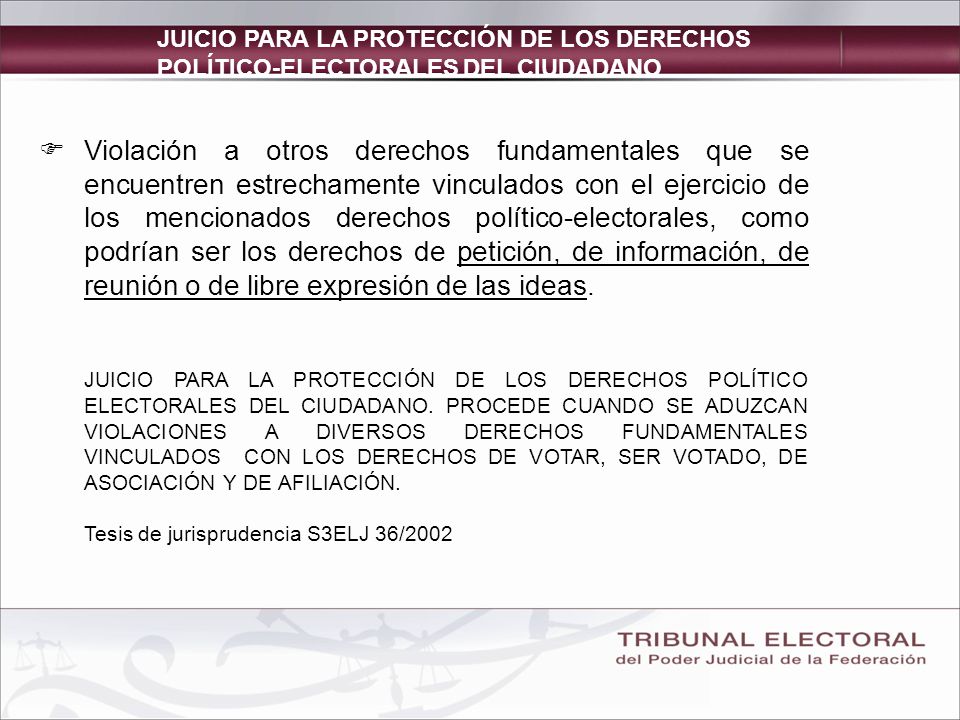 JUICIO PARA LA PROTECCIÓN DE LOS DERECHOS POLÍTICO-ELECTORALES DEL CIUDADANO