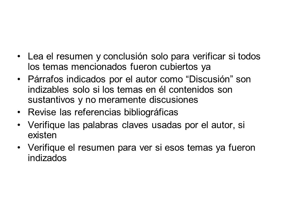 Lea el resumen y conclusión solo para verificar si todos los temas mencionados fueron cubiertos ya