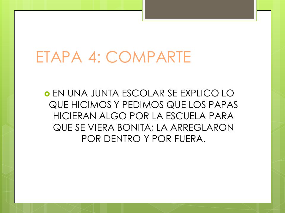 ETAPA 4: COMPARTE