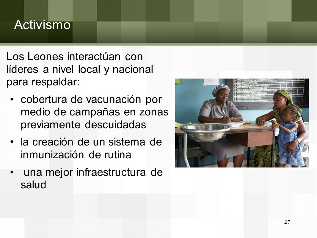 Activismo Los Leones interactúan con líderes a nivel local y nacional para respaldar: