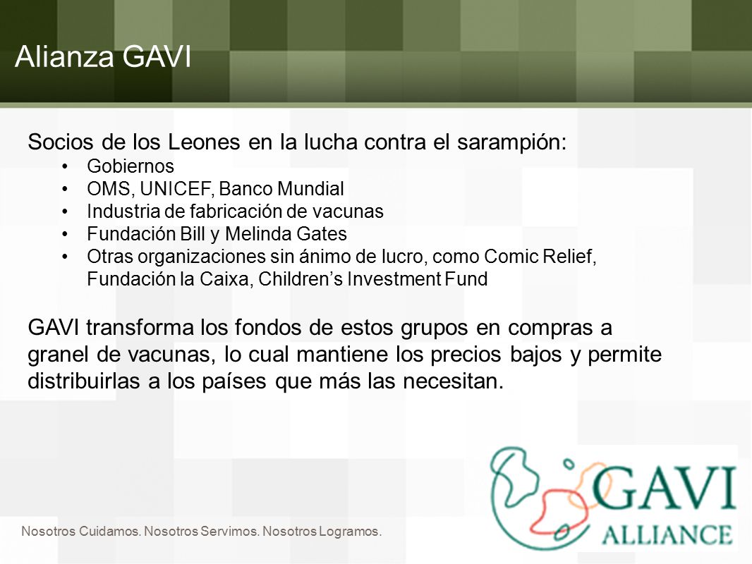 Alianza GAVI Socios de los Leones en la lucha contra el sarampión: