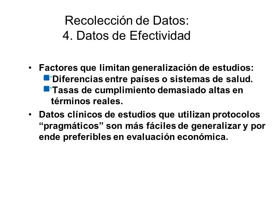 Recolección de Datos: 4. Datos de Efectividad