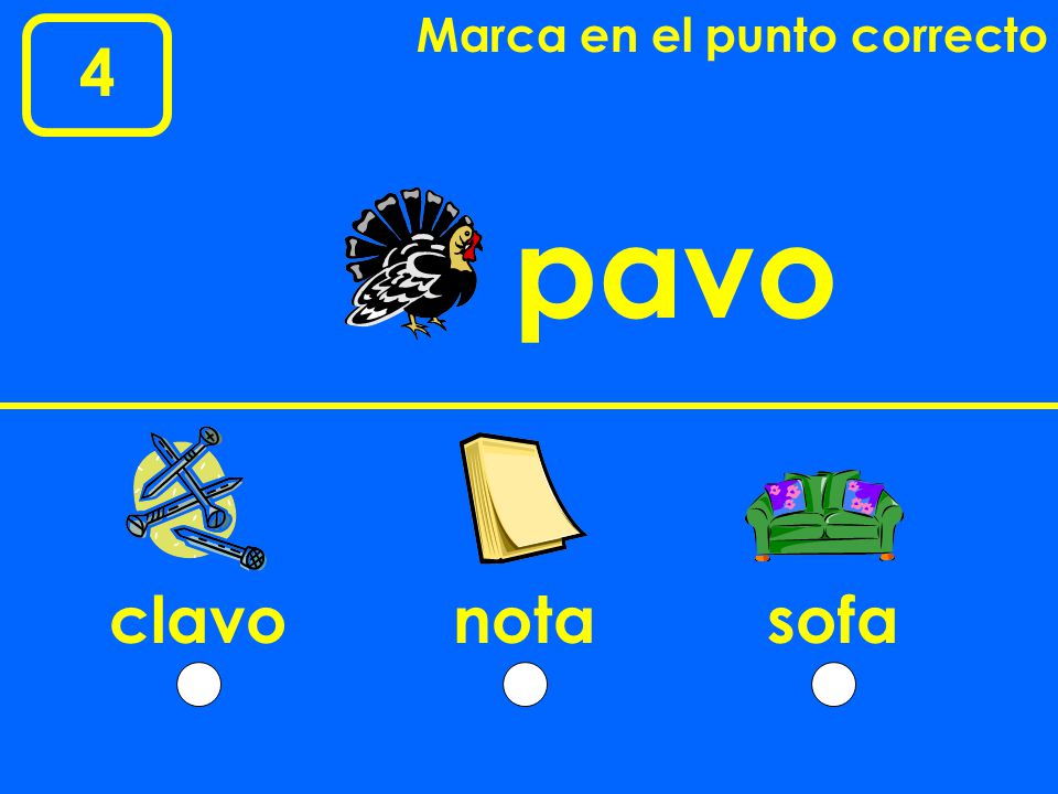 Marca en el punto correcto