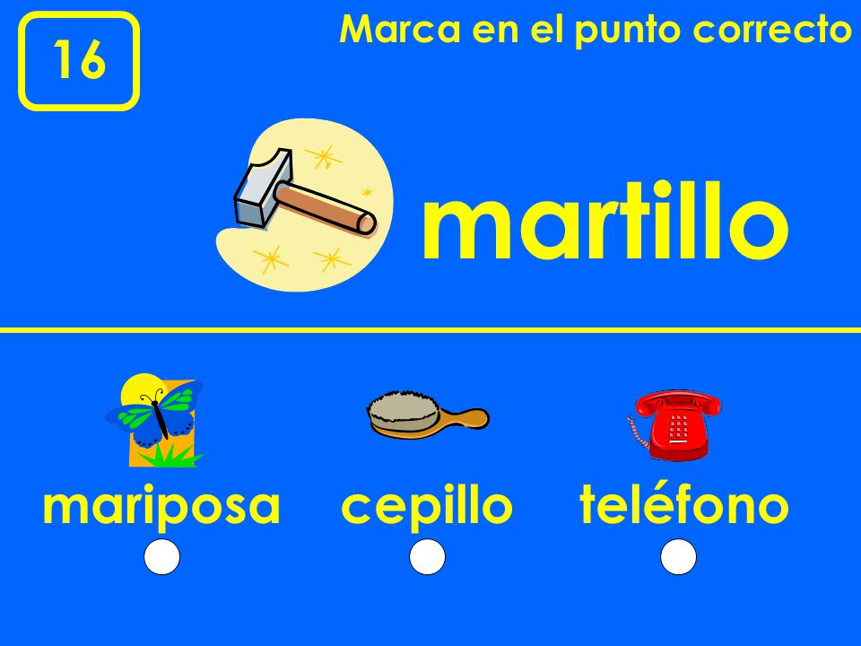 Marca en el punto correcto
