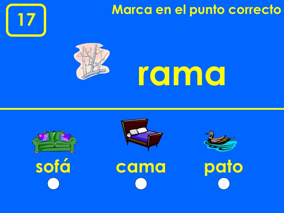 Marca en el punto correcto