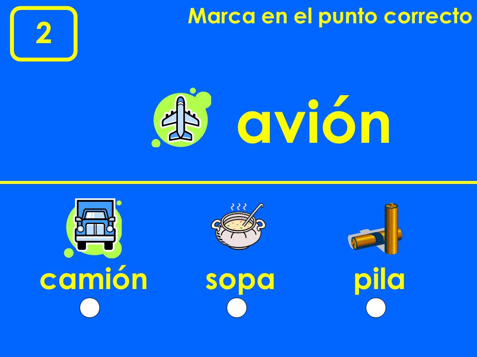 Marca en el punto correcto
