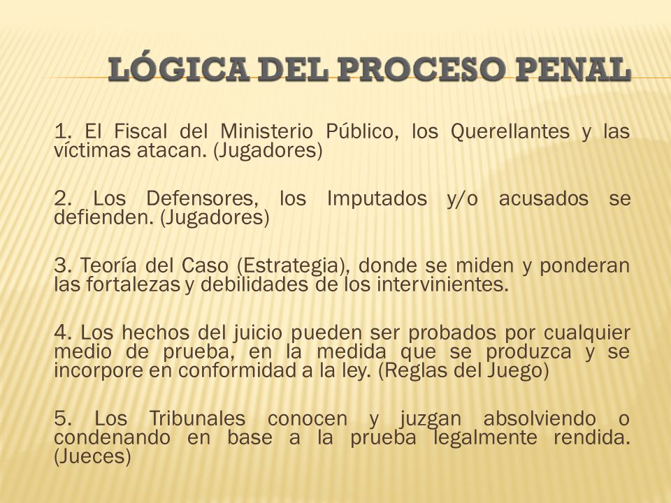 1. El Fiscal del Ministerio Público, los Querellantes y las víctimas atacan.