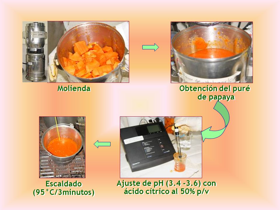 Ajuste de pH ( ) con ácido cítrico al 50% p/v