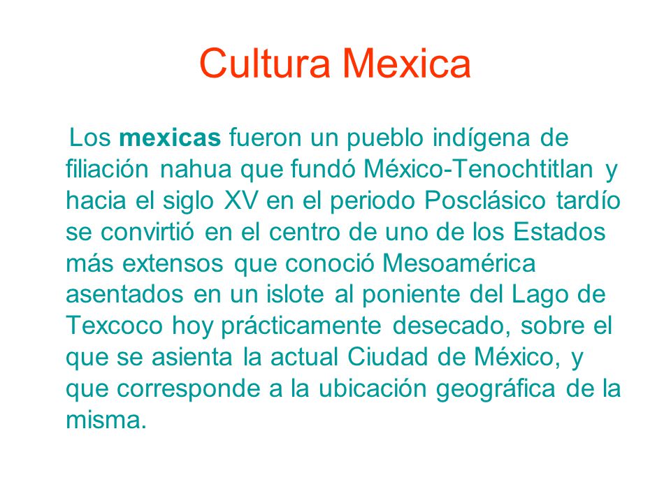 Cultura Mexica