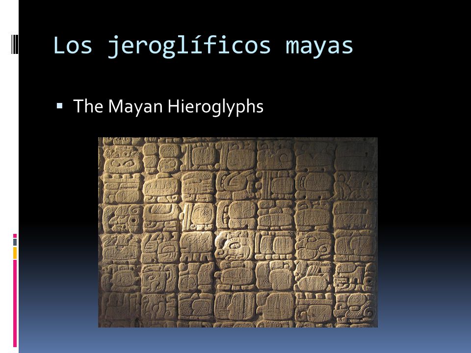 Los jeroglíficos mayas
