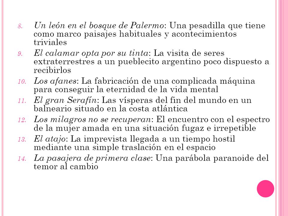 Un león en el bosque de Palermo: Una pesadilla que tiene como marco paisajes habituales y acontecimientos triviales