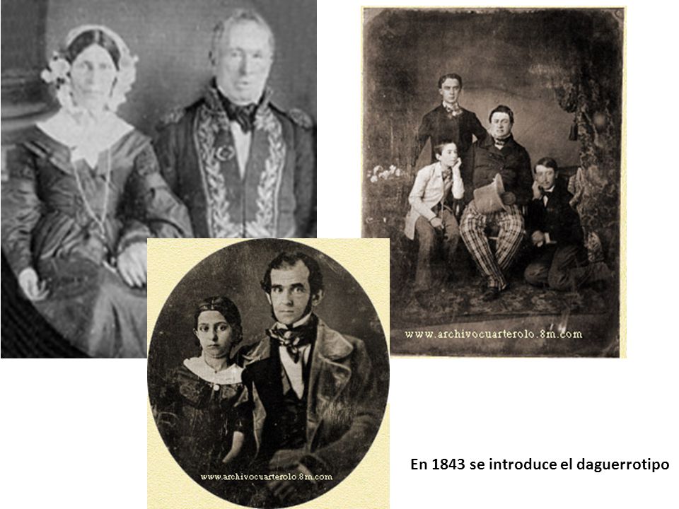 En 1843 se introduce el daguerrotipo