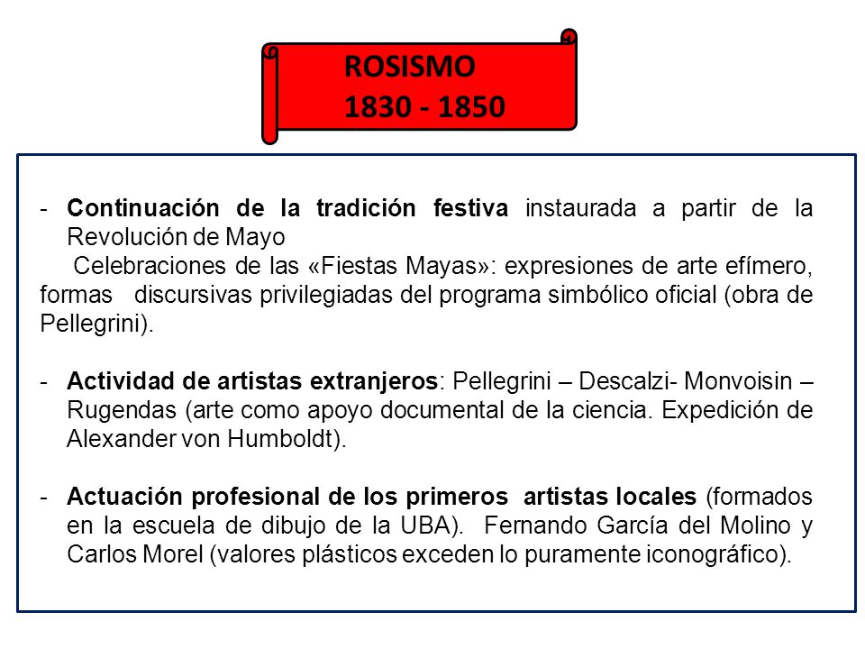 ROSISMO Continuación de la tradición festiva instaurada a partir de la Revolución de Mayo.