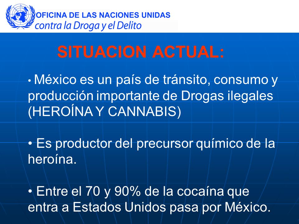 SITUACION ACTUAL: Es productor del precursor químico de la heroína.