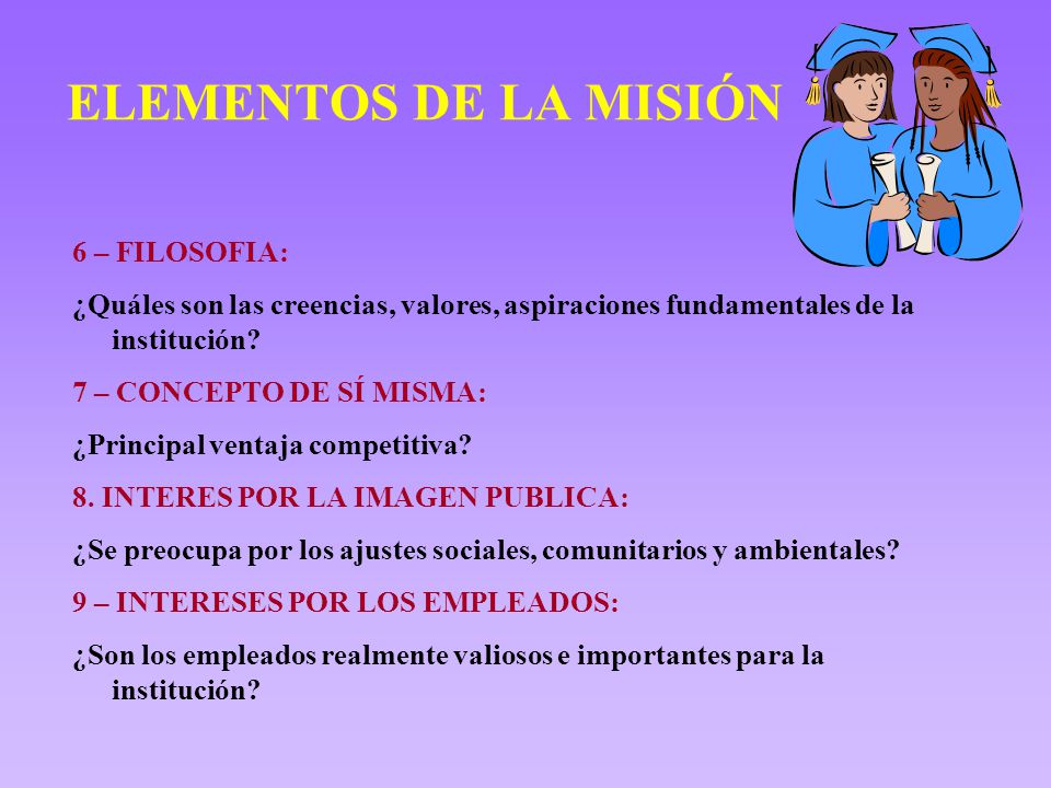 ELEMENTOS DE LA MISIÓN 6 – FILOSOFIA: