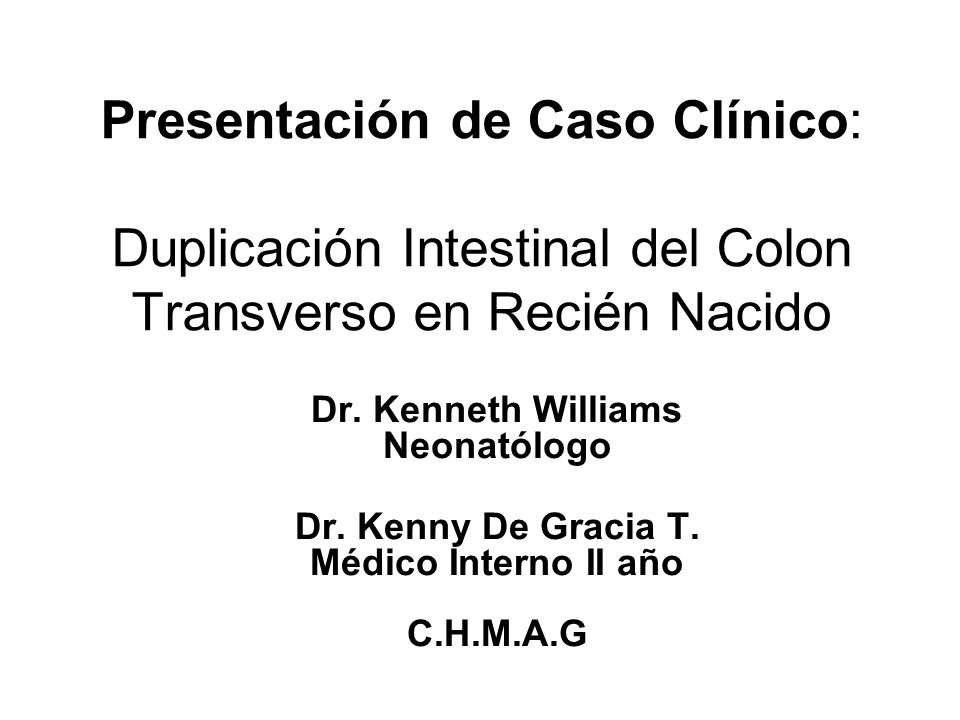 Presentación de Caso Clínico: Duplicación Intestinal del Colon Transverso en Recién Nacido