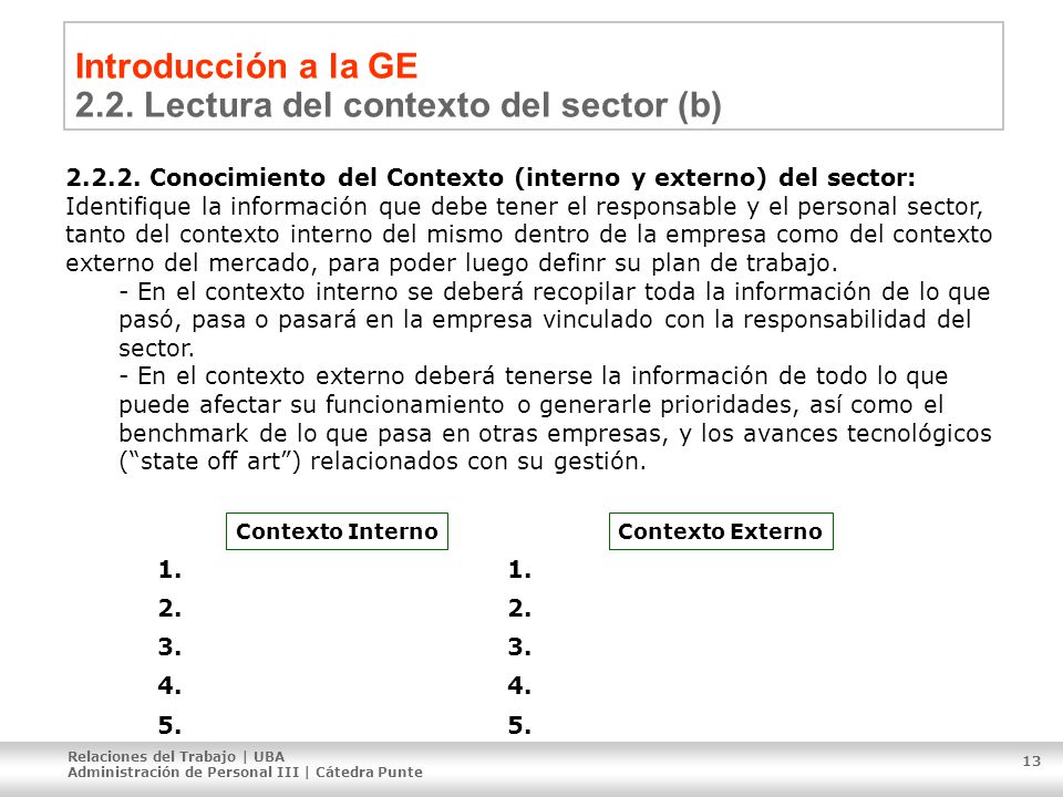 Introducción a la GE 2.2. Lectura del contexto del sector (b)