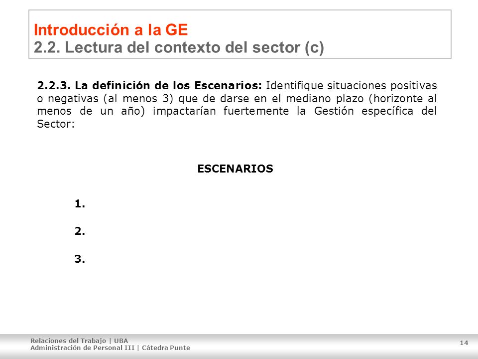 Introducción a la GE 2.2. Lectura del contexto del sector (c)