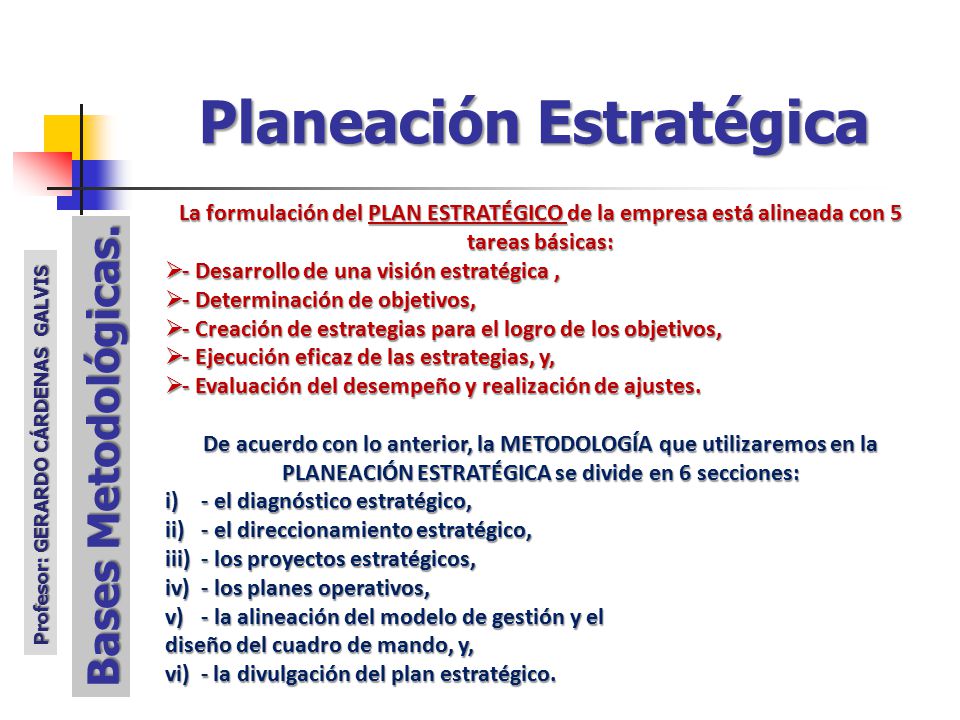 Planeación Estratégica