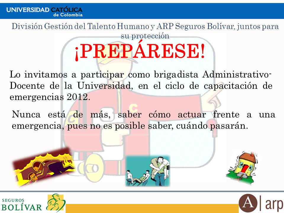 División Gestión del Talento Humano y ARP Seguros Bolívar, juntos para su protección