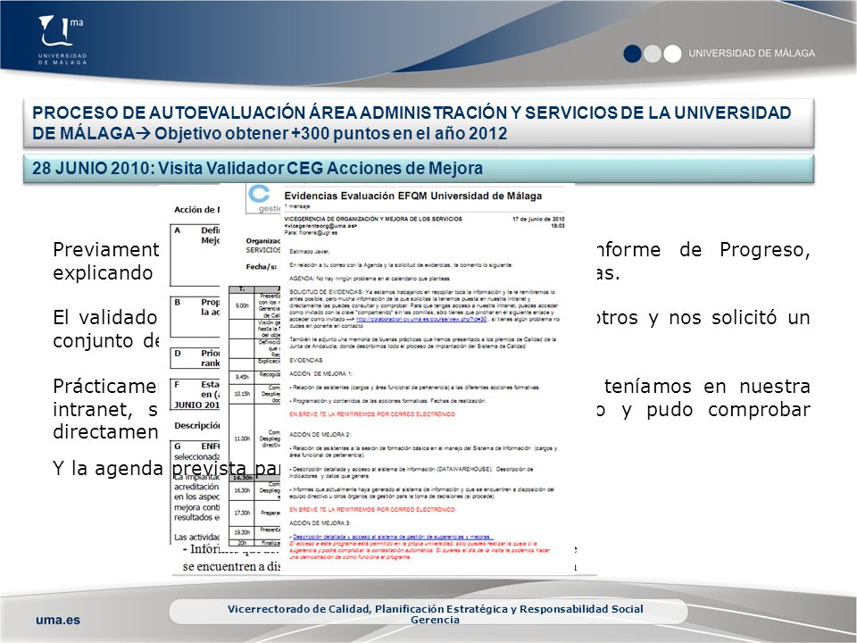Y la agenda prevista para la visita, un día intenso