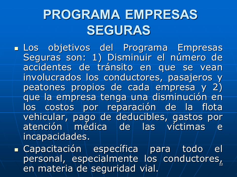 PROGRAMA EMPRESAS SEGURAS