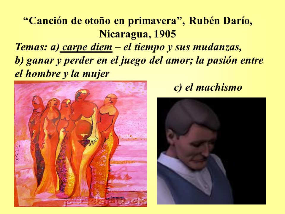 Canción de otoño en primavera , Rubén Darío, Nicaragua, 1905