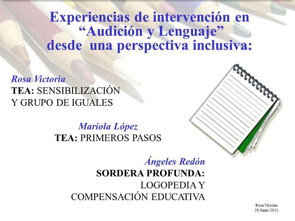 Experiencias de intervención en Audición y Lenguaje desde una perspectiva inclusiva: