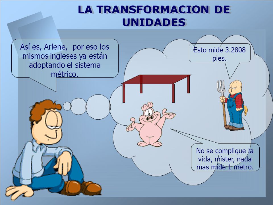 No se complique la vida, míster, nada mas mide 1 metro.