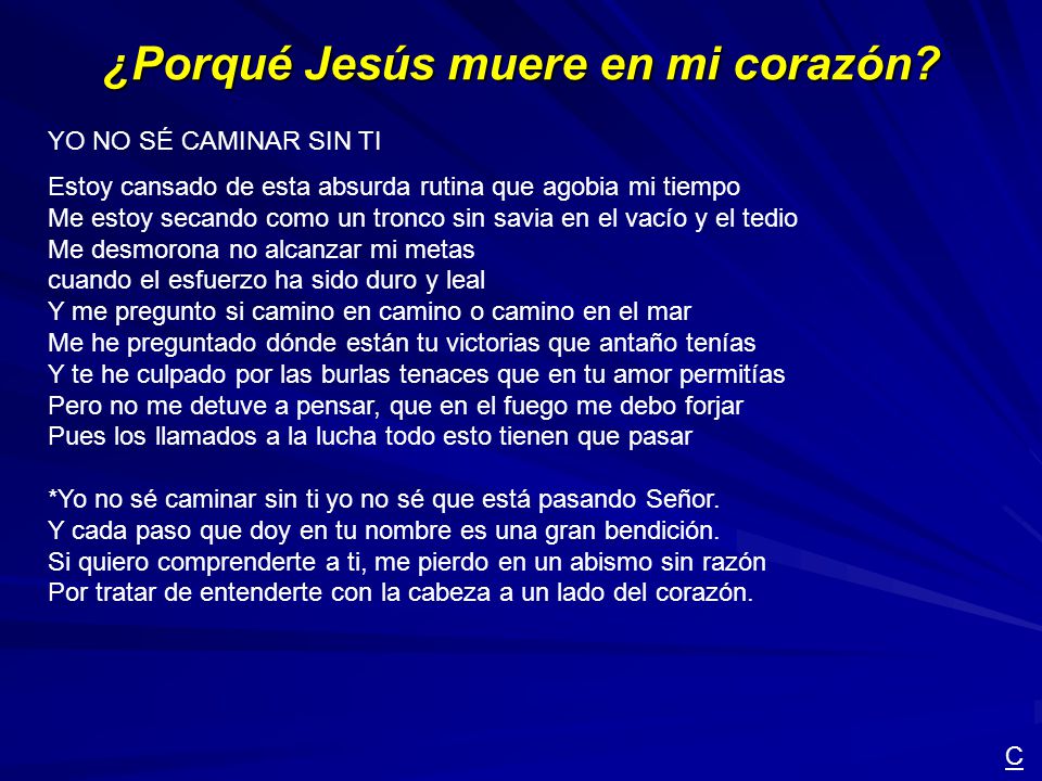 ¿Porqué Jesús muere en mi corazón