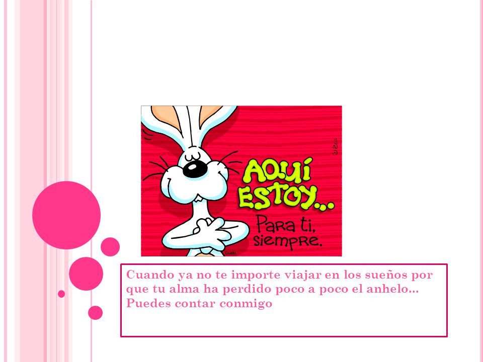 Cuando ya no te importe viajar en los sueños por que tu alma ha perdido poco a poco el anhelo...