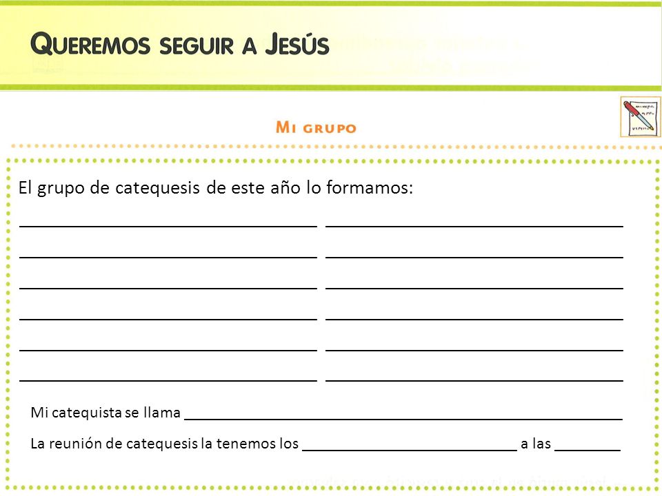 El grupo de catequesis de este año lo formamos: