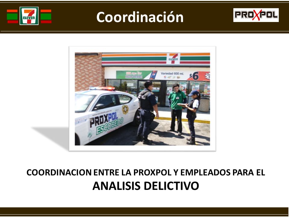 COORDINACION ENTRE LA PROXPOL Y EMPLEADOS PARA EL ANALISIS DELICTIVO