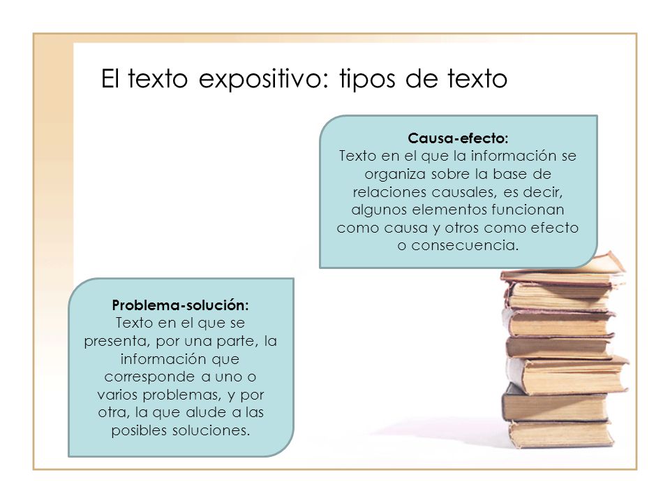 El texto expositivo: tipos de texto