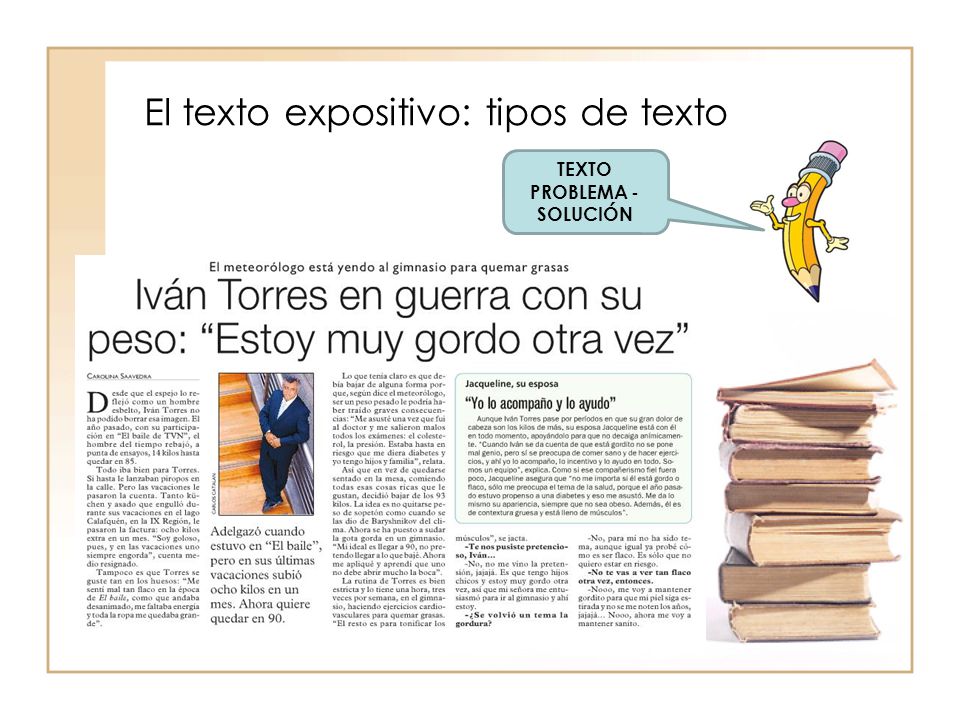 El texto expositivo: tipos de texto