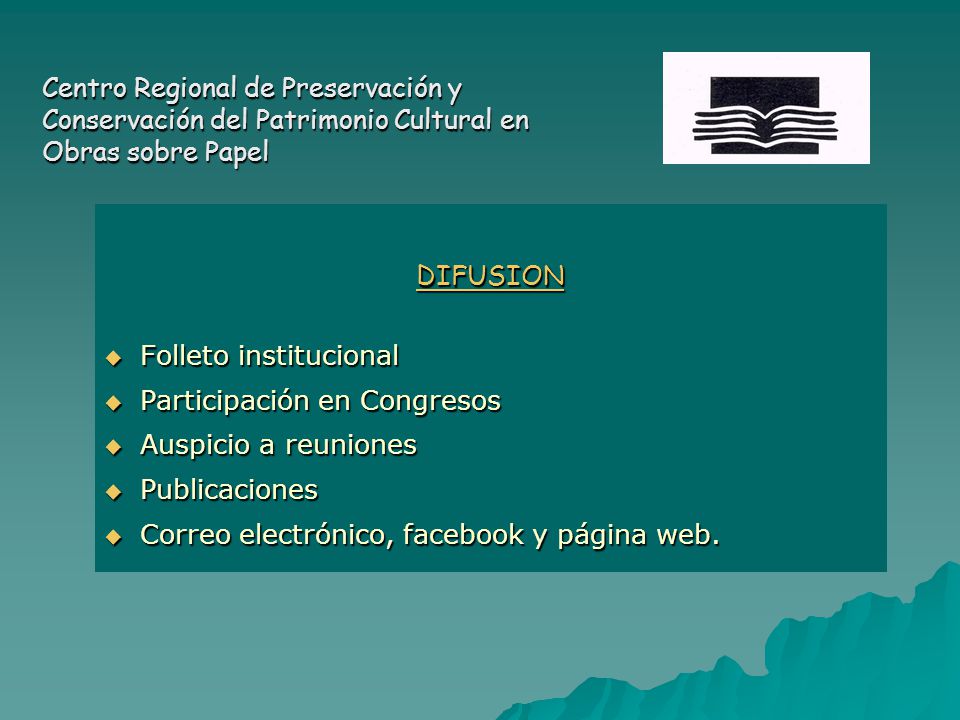 Centro Regional de Preservación y Conservación del Patrimonio Cultural en Obras sobre Papel
