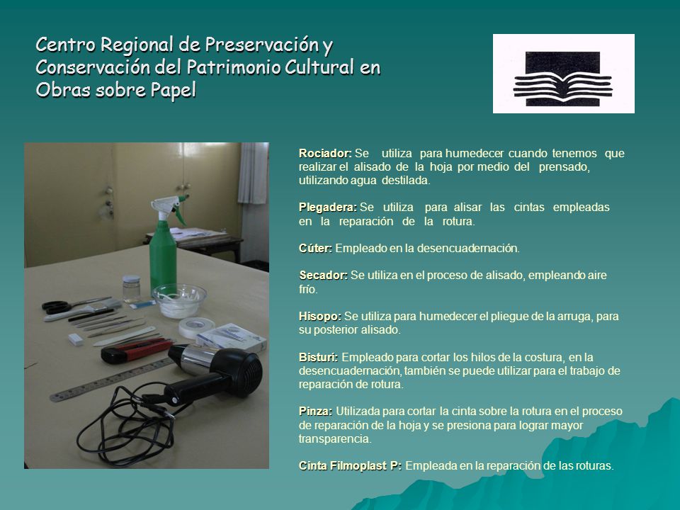 Centro Regional de Preservación y Conservación del Patrimonio Cultural en Obras sobre Papel