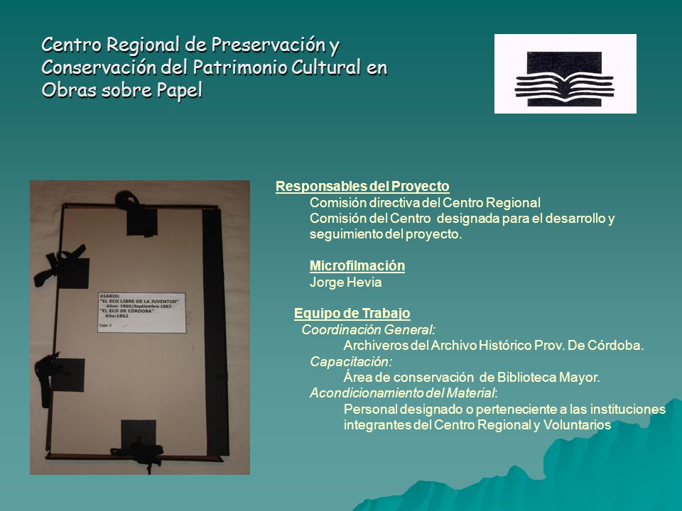 Centro Regional de Preservación y Conservación del Patrimonio Cultural en Obras sobre Papel
