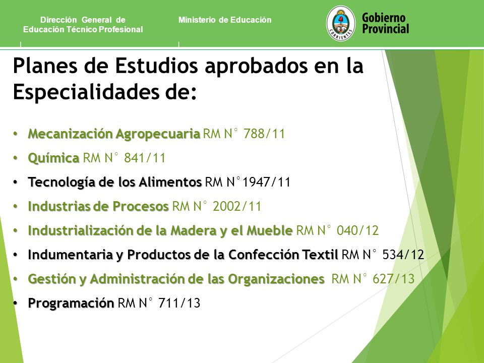 Dirección General de Educación Técnico Profesional