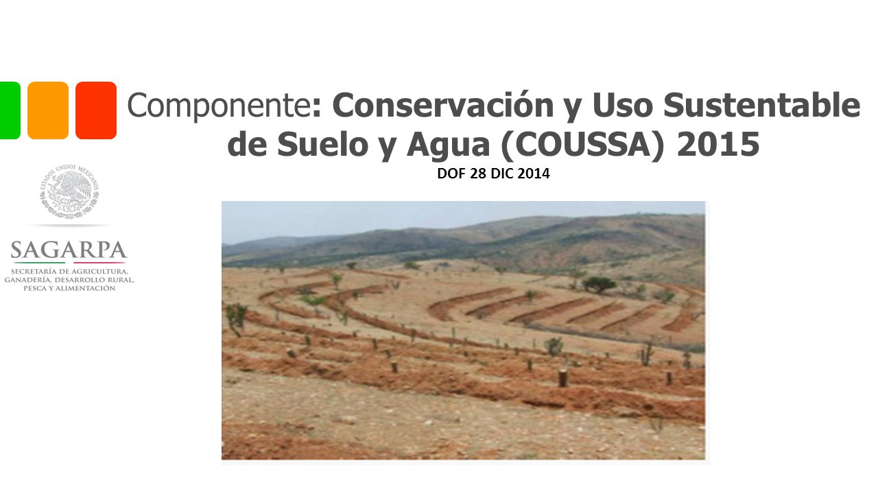 Componente: Conservación y Uso Sustentable de Suelo y Agua (COUSSA) 2015